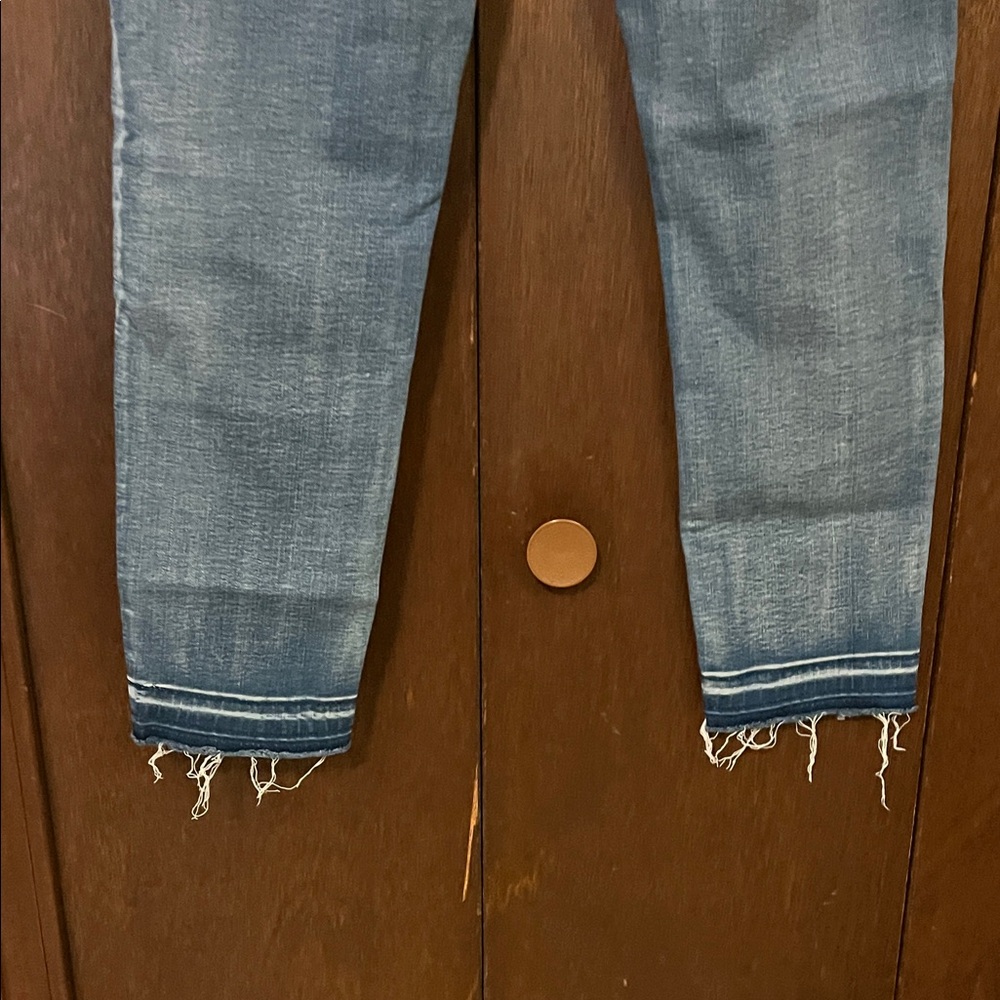 American Eagle Outfitters Distressed Light Blue Skinny Jeans - Picture 9 of 13